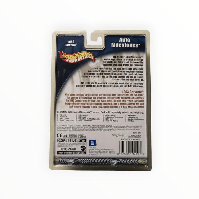 Hot Wheels 1963 Corvette - Auto Milestones (2002)