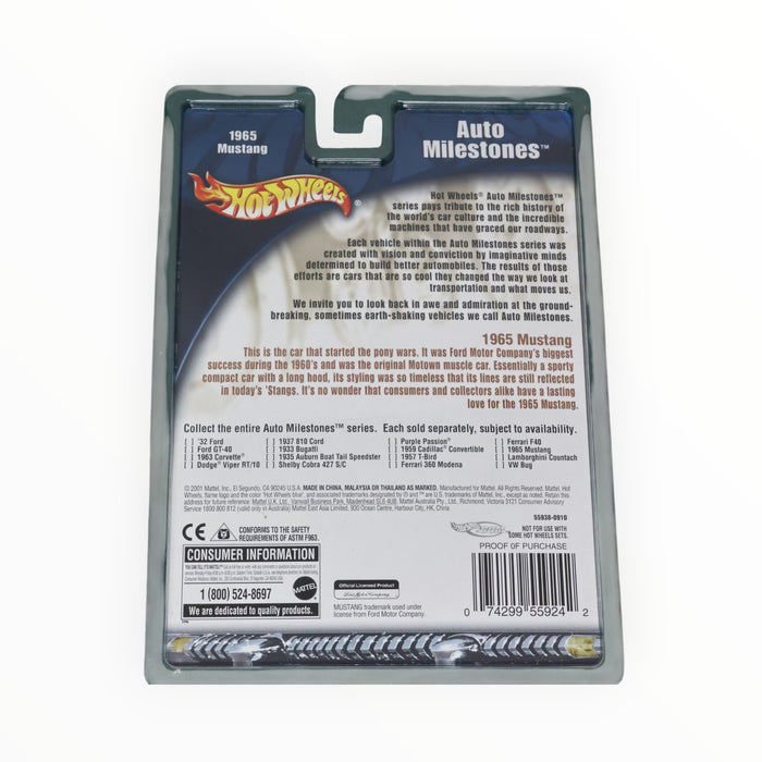 Hot Wheels 1965 Mustang - Auto Milestones (2002)