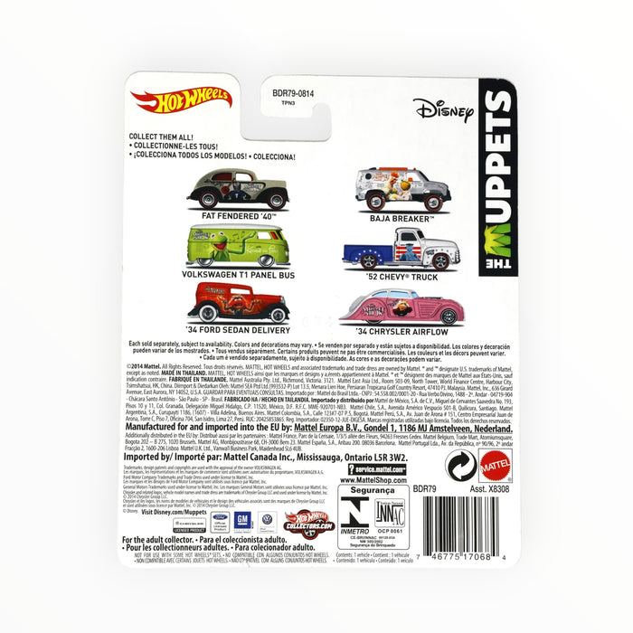 Hot Wheels Volkswagen T1 Panel Bus (Kermit the Frog) Pop Culture (2014)