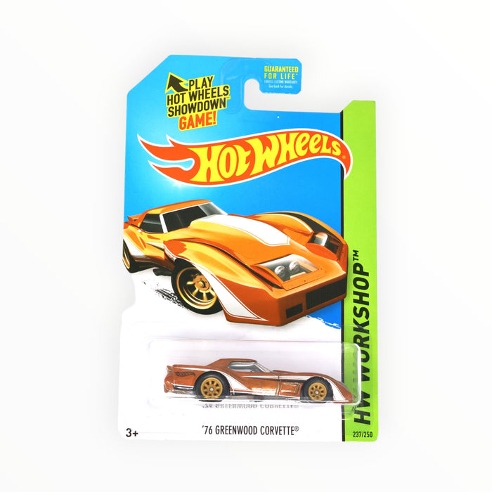 Hot Wheels '76 Greenwood Corvette (Super Treasure Hunt) Mainline (2014) 237/250