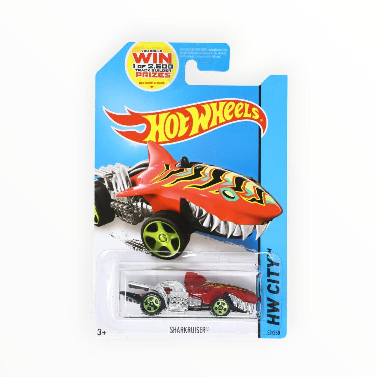 Hot Wheels Sharkruiser 1:64 Scale Die Cast Car - City 52/250 Series, Red