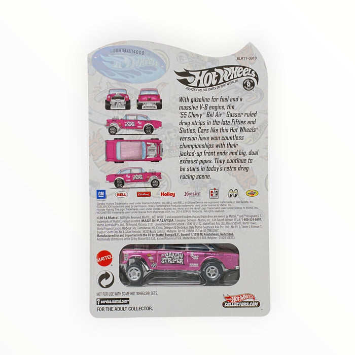 Hot Wheels '55 Chevy Bel Air Gasser - Candy Striper - RLC (2015)