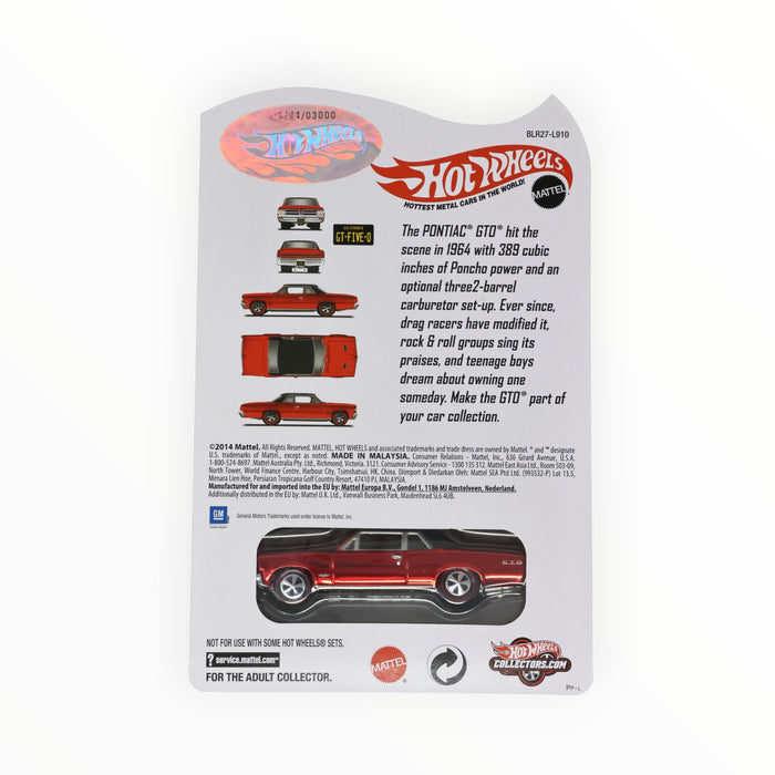Hot Wheels '64 Pontiac GTO - RLC (2016)