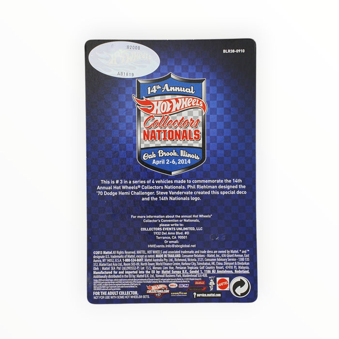 Hot Wheels '70 Dodge HEMI Challenger - Collectors Nationals (2014)