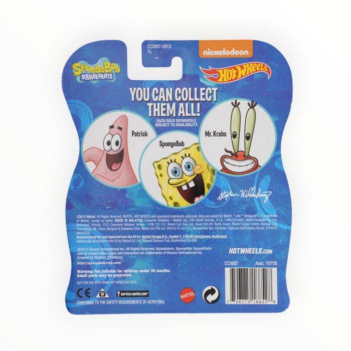 Hot Wheels SpongeBob Hot Rod - Character Cars (2013)