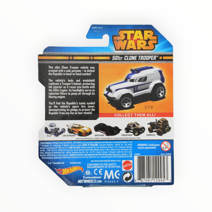 Hot Wheels 501st Clone Trooper - Character Cars (2014) #7
