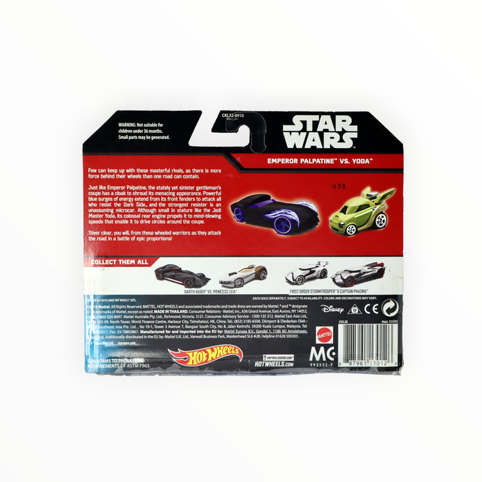 Hot Wheels Emperor Palpatine / Yoda - Character Cars (2016)