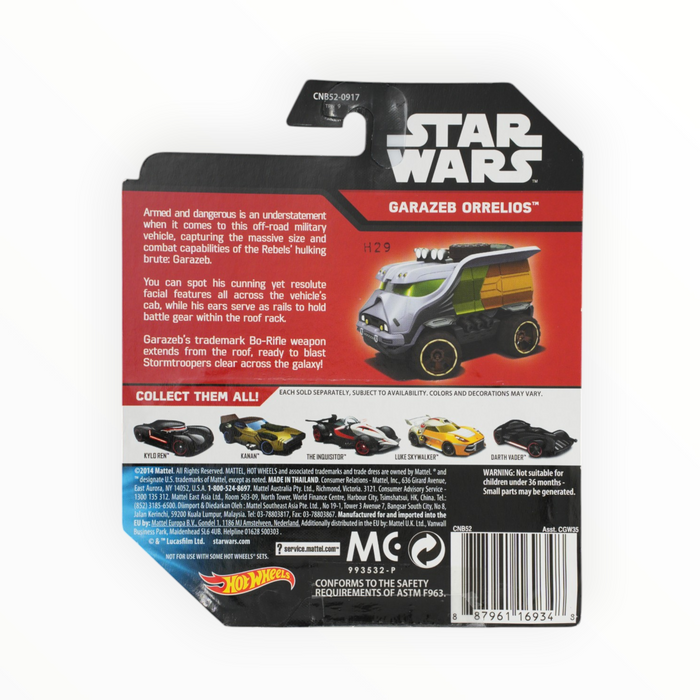 Hot Wheels Garazeb Orrelios - Character Cars #16