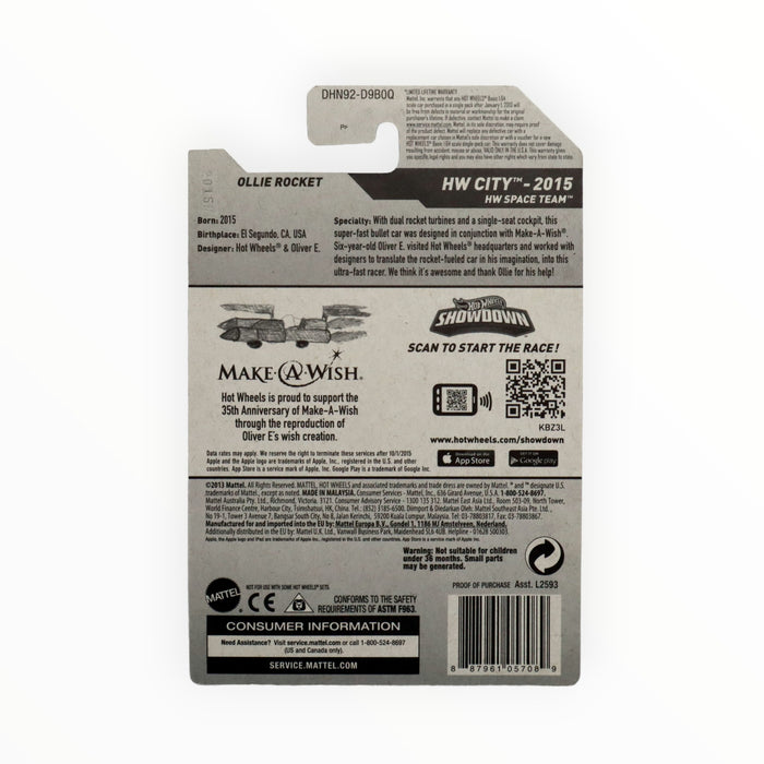 Hot Wheels Ollie Rocket - Mainline (2015) 41/250