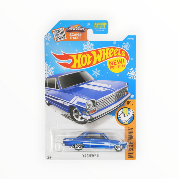 Hot Wheels '63 Chevy II (Snowflake Card) Mainline (2016) 128/250