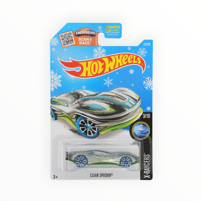 Hot Wheels Clear Speeder (Snowflake Card) Mainline (2016) 13/250