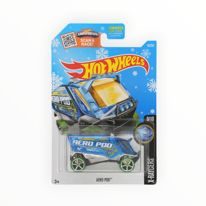 Hot Wheels Aero Pod (Snowflake Card) Mainline (2016) 19/250