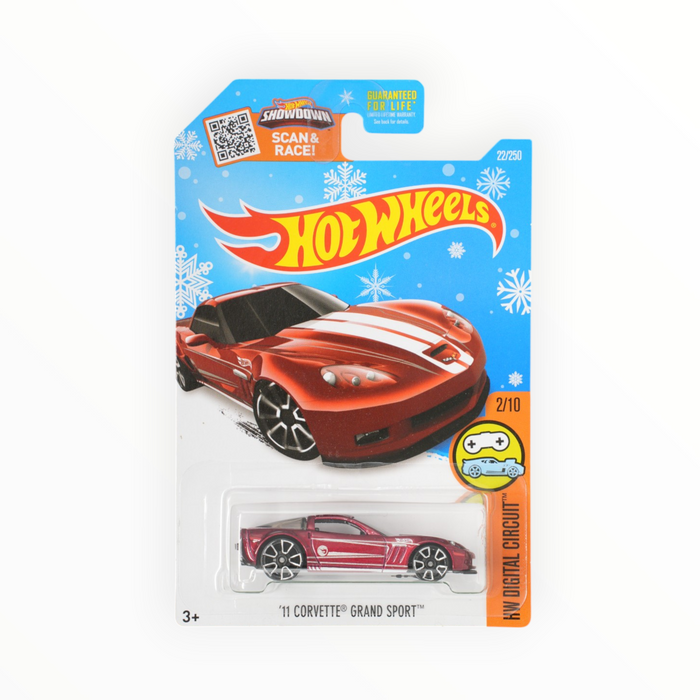Hot Wheels 11 Corvette Grand Sport (Snowflake Card - Treasure Hunt) 2016 - 22/250