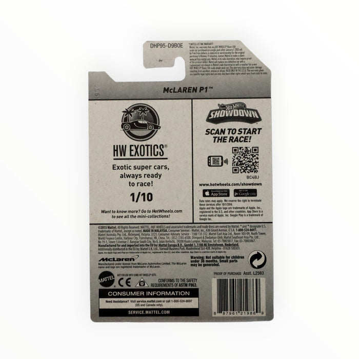 Hot Wheels McLaren P1 - Mainline (2016) 71/250
