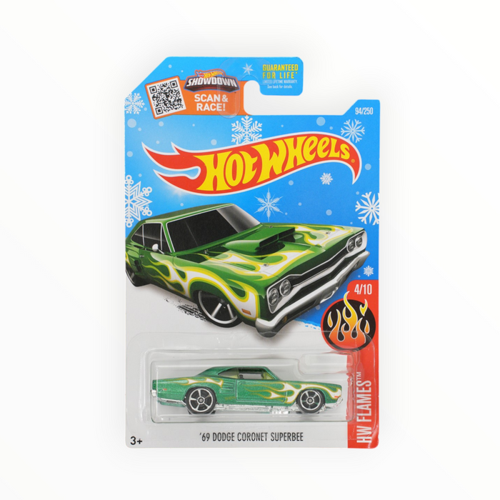 Hot Wheels '69 Dodge Coronet Superbee (Snowflake Card) Mainline (2016) 94/250