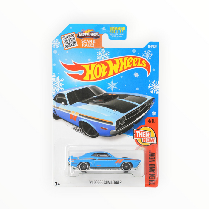 Hot Wheels '71 Dodge Challenger (Snowflake Card) Mainline (2016) 104/250