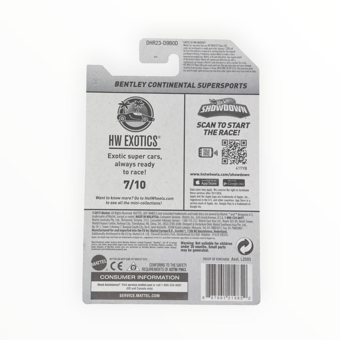 Hot Wheels Bentley Continental Supersports - Mainline (2016) 77/250