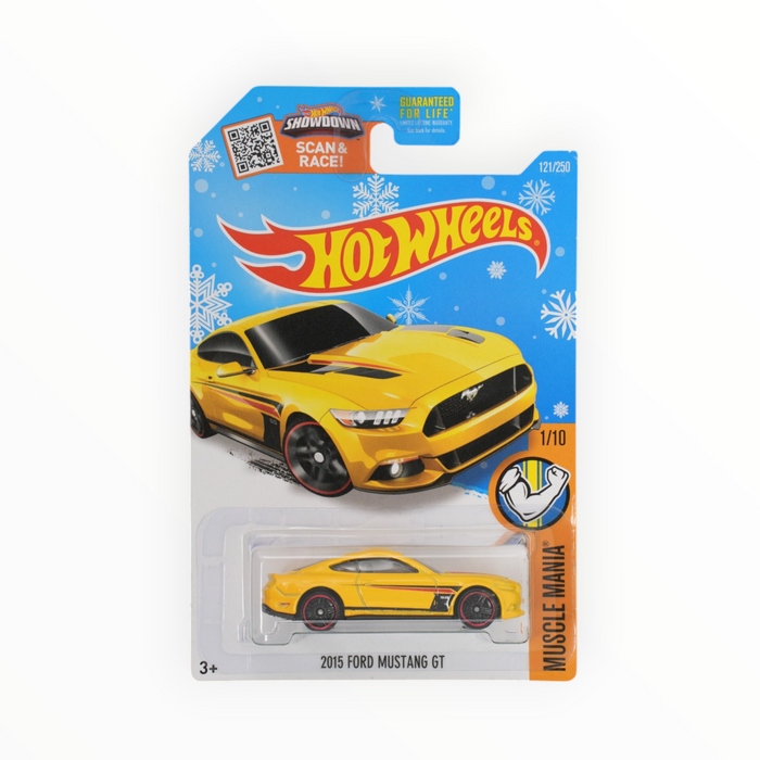 Hot Wheels 2015 Ford Mustang GT (Snowflake Card) Mainline (2016) 121/250