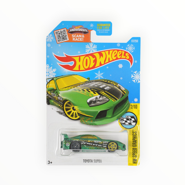 Hot Wheels Toyota Supra (Snowflake Card) Mainline (2016) 177/250
