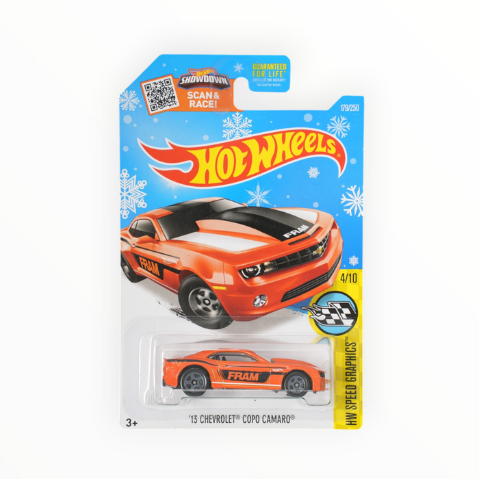 Hot Wheels '13 Chevrolet COPO Camaro (Snowflake Card) Mainline (2016) 179/250