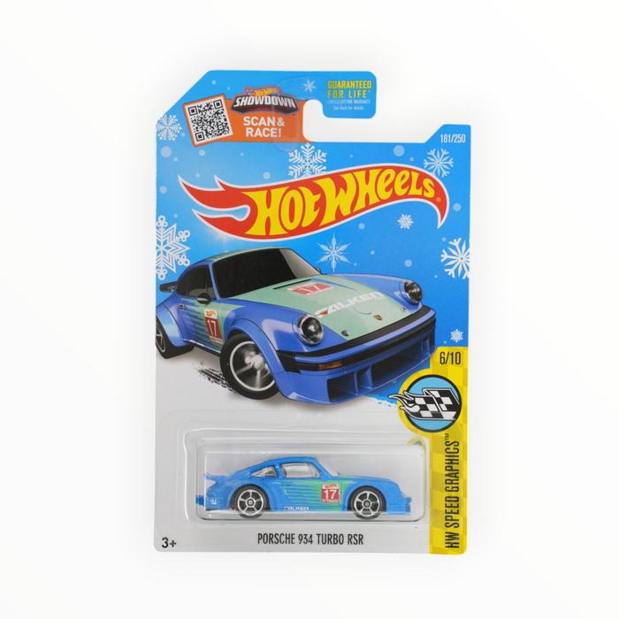 Hot Wheels Porsche 934 Turbo RSR (Snowflake Card) Mainline (2016) 181/250