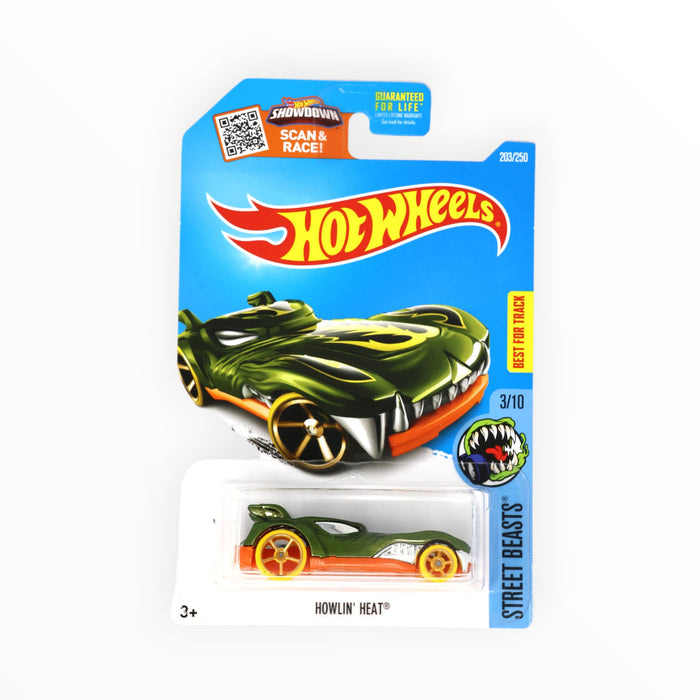 Hot Wheels Howlin' Heat (Treasure Hunt) Mainline (2016) 203/250