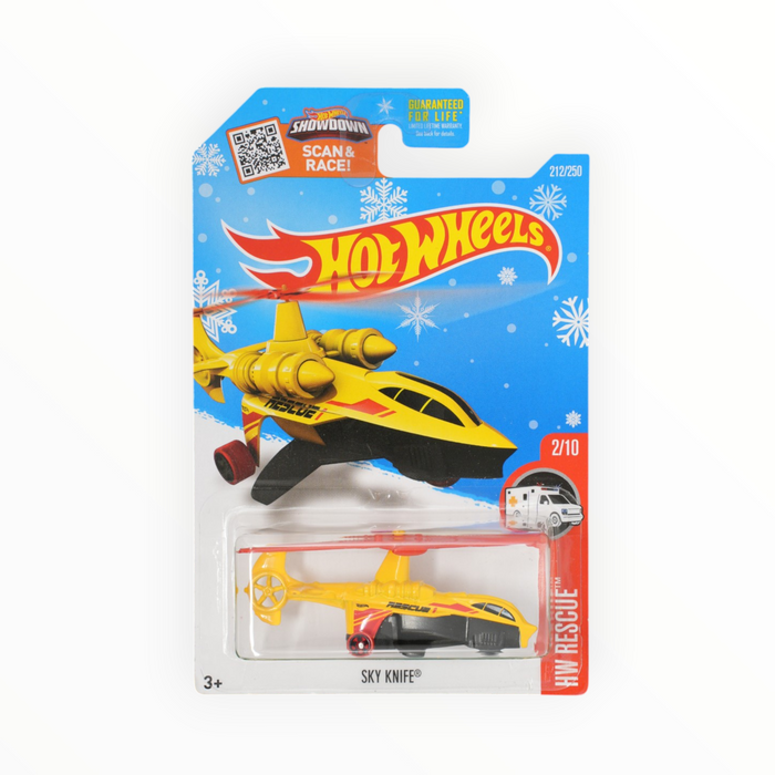 Hot Wheels Sky Knife (Snowflake Card) Mainline (2016) 212/250
