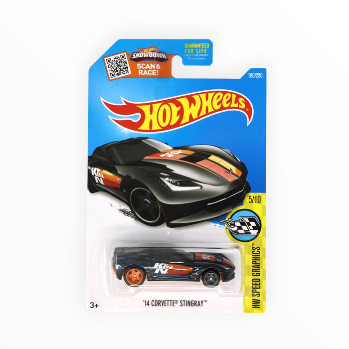 Hot Wheels '14 Corvette Stingray (Super Treasure Hunt) Mainline (2016) 180/250