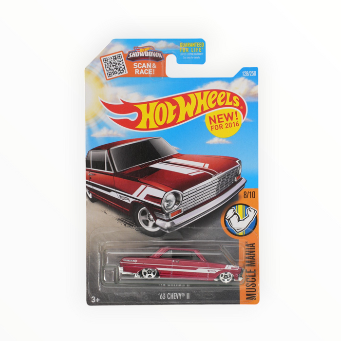 Hot Wheels '63 Chevy II (Spring Card) Mainline (2016) 128/250