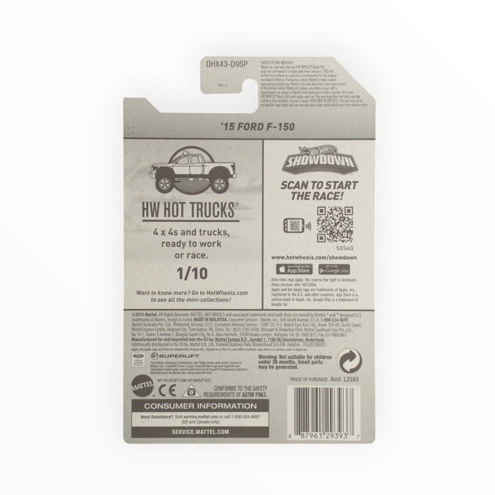 Hot Wheels '15 Ford F-150 (Spring Card) Mainline (2016) 141/250