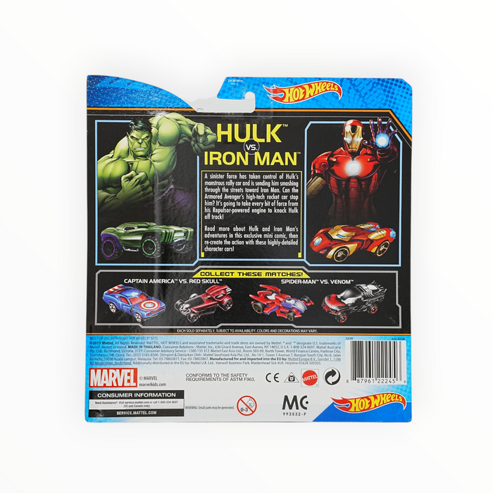 Hot Wheels Hulk / Iron Man - Character Cars (2017)