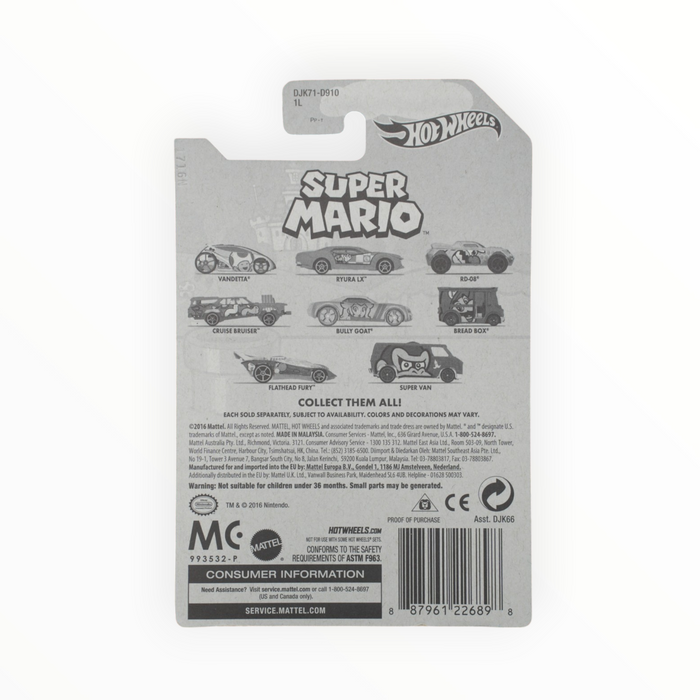 Hot Wheels Bread Box (Mario) Super Mario (2016) 6/8