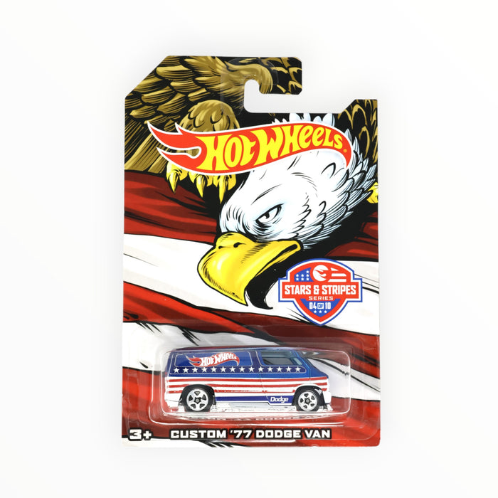 Hot Wheels Custom '77 Dodge Van - Stars & Stripes (2016) 4/10