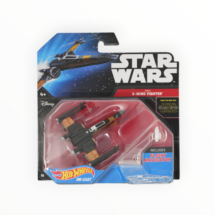 Hot Wheels Poe's X-Wing Fighter (Wings Closed) - Star Wars Starships (2016)