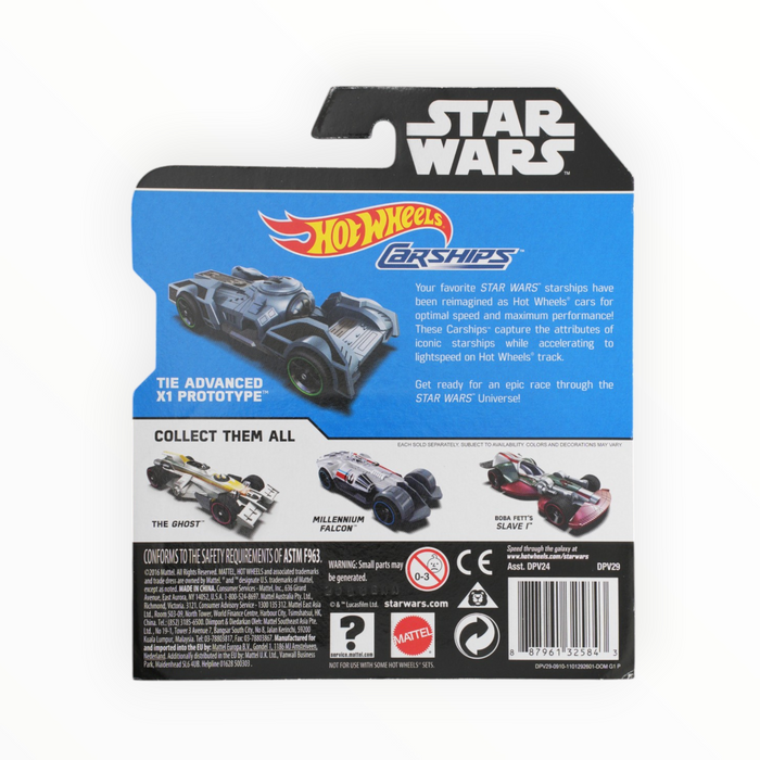 Hot Wheels TIE Advanced X1 Prototype - Star Wars Carships (2016)