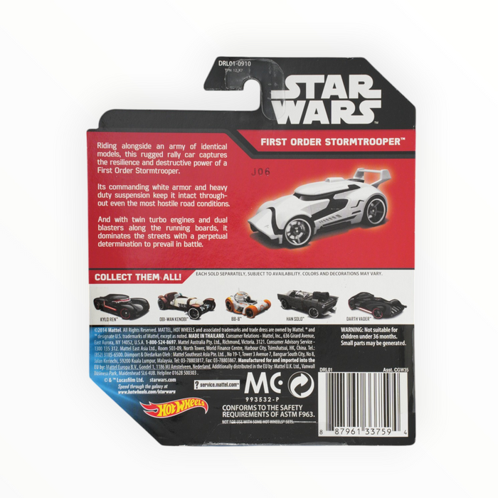 Hot Wheels First Order Stormtrooper - Character Cars #21
