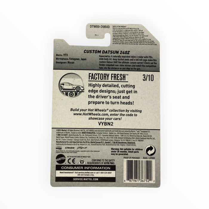 Hot Wheels Custom Datsun 240Z - Mainline (2017) 76/365