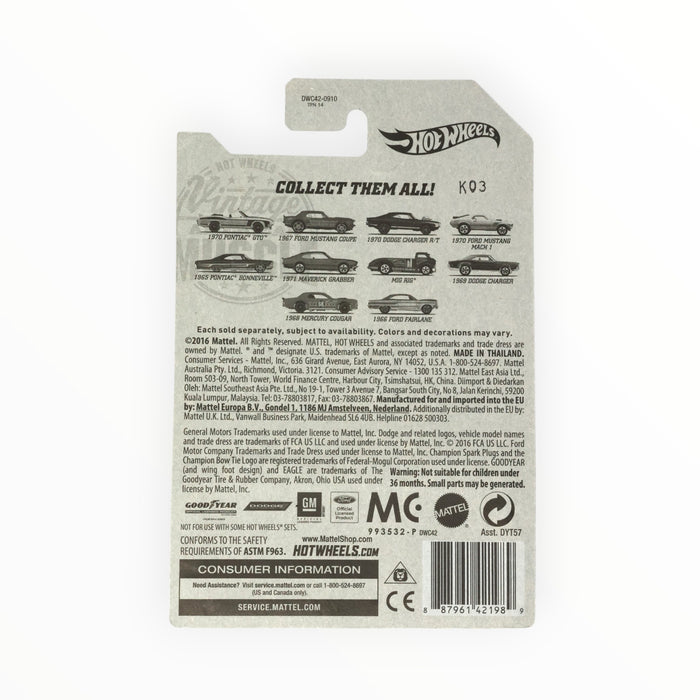 Hot Wheels 1970 Pontiac GTO - Vintage American Muscle (2017) 1/10