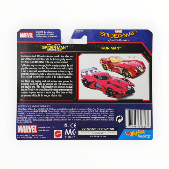 Hot Wheels Spider-Man / Iron Man - Character Cars (2017)