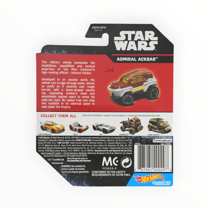 Hot Wheels Admiral Ackbar - Character Cars