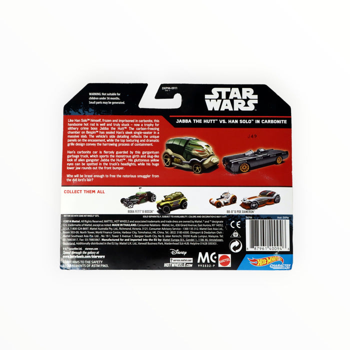 Hot Wheels Han Solo in Carbonite / Jabba the Hutt - Character Cars (2017)