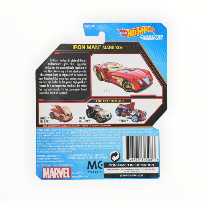 Hot Wheels Iron Man Mark XLVI - Character Cars (2017)