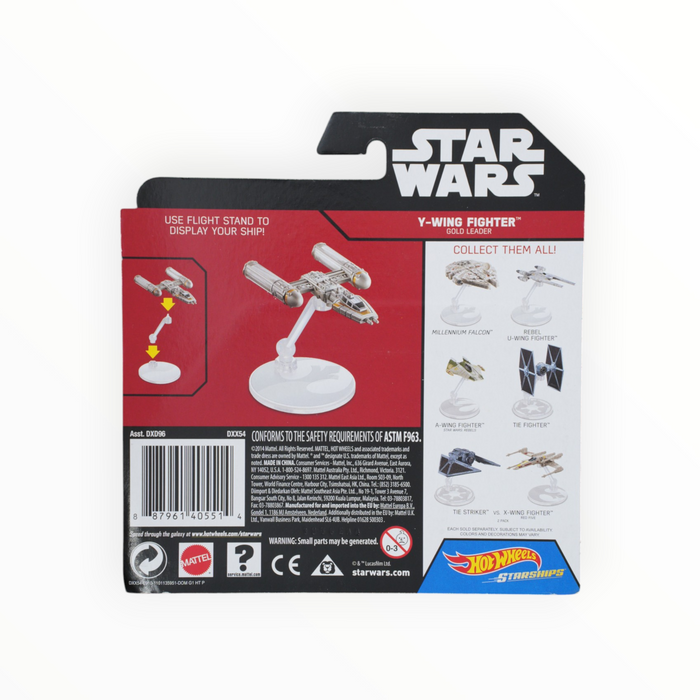Hot Wheels Y-Wing Fighter Gold Leader - Star Wars Starships (2017)