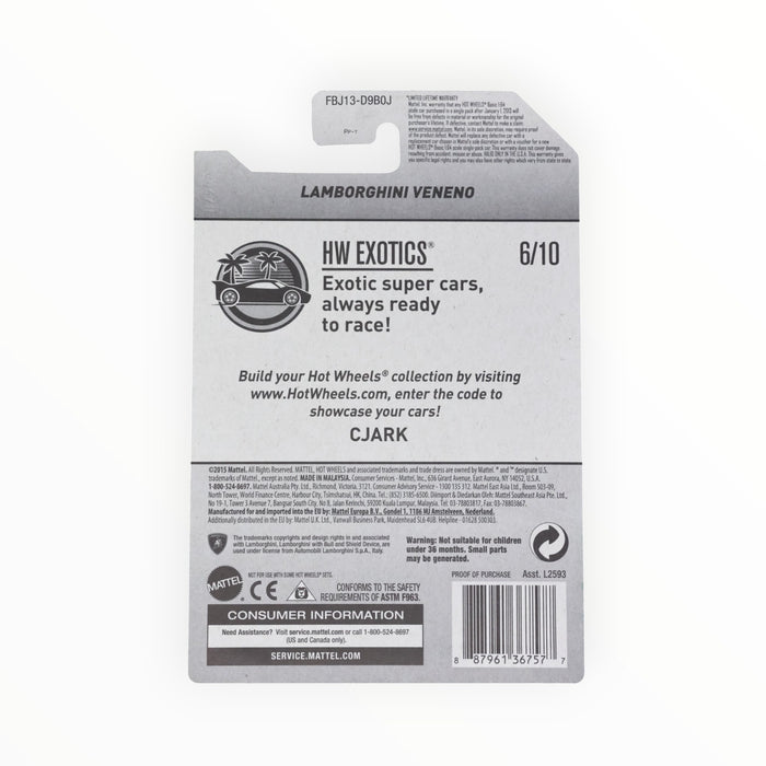 Hot Wheels Lamborghini Veneno - Mainline (2017)