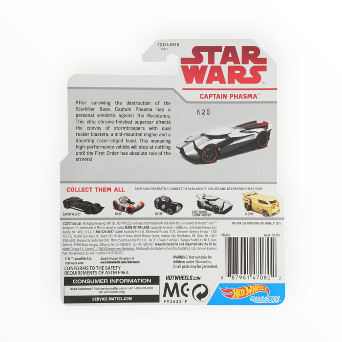 Hot Wheels Captain Phasma - Character Cars