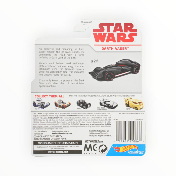 Hot Wheels Darth Vader - Character Cars