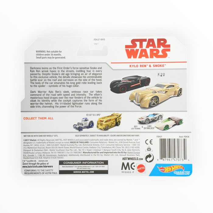 Hot Wheels Kylo Ren / Snoke - Character Cars (2018)