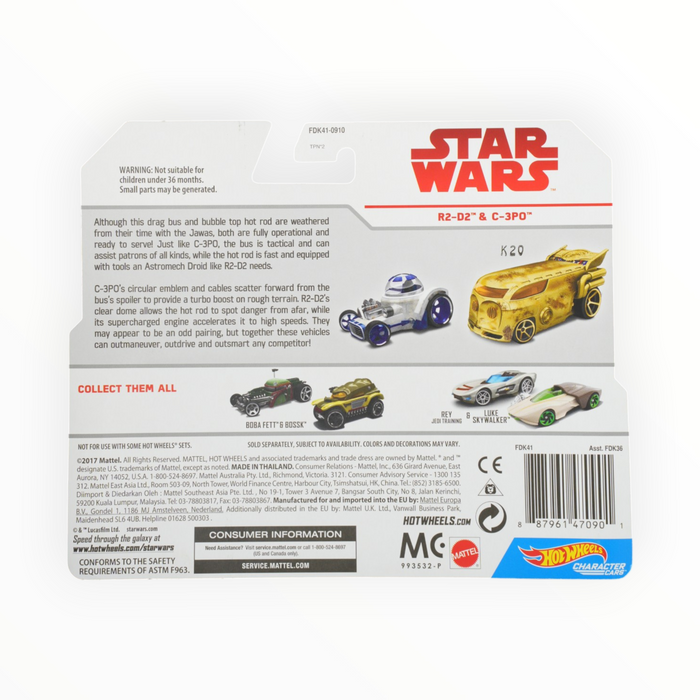 Hot Wheels R2-D2 / C-3PO - Character Cars (2018)