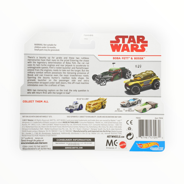 Hot Wheels Boba Fett / Bossk - Character Cars (2018)