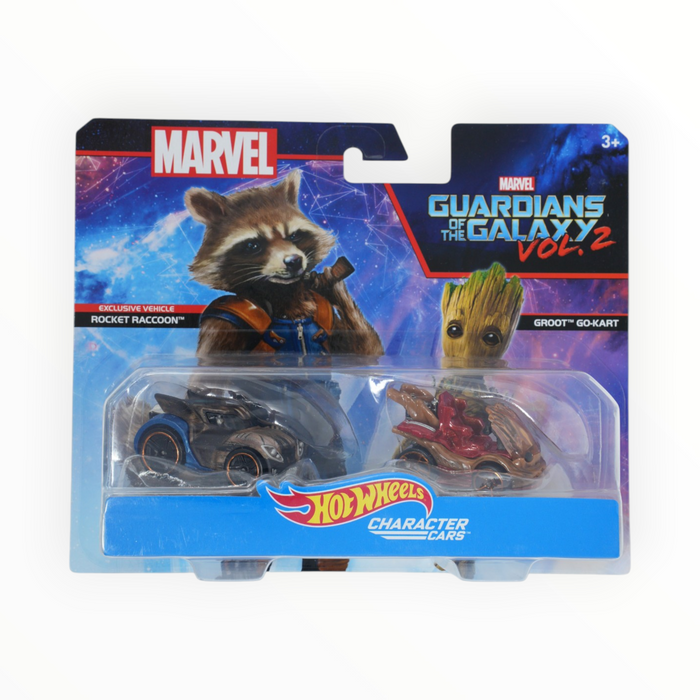 Hot Wheels Rocket Raccoon / Groot Go-Kart (Battle Damaged) Character Cars (2017)